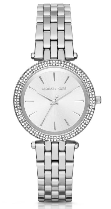 Michael Kors Darci Crystals Silver Dial Silver Steel Strap Watch for Women - MK3429