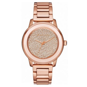Michael Kors Kinley Rose Gold Dial Rose Gold Steel Strap Watch for Women - MK6210