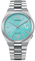 Citizen Tsuyosa Automatic Turquoise Dial Silver Steel Strap Watch For Men - NJ0151-88M