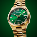 Citizen Tsuyosa Automatic Green Dial Gold Steel Strap Watch For Men - NJ0152-51X