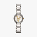 Versace Virtus Quartz White Dial Silver Steel Strap Watch For Women - VET300621