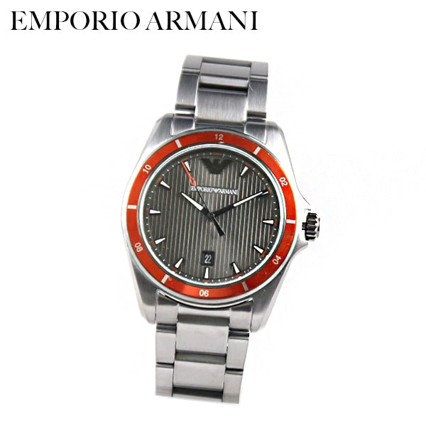 Emporio Armani Sigma Quartz Grey Dial Grey Steel Strap Watch For Men - AR11178