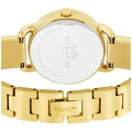 Coach Delancey Analog DIamonds Silver Dial Gold Steel Strap Watch for Women - 14502354