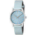 Calvin Klein City Blue Dial Blue Leather Strap Watch for Women - K2G231VN