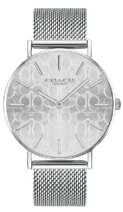 Coach Perry Quartz Silver Dial Silver Mesh Bracelet Watch for Women - 14503384