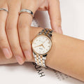 Mido Baroncelli III Automatic White Dial Two Tone Steel Strap Watch For Women - M7600.9.N6.1