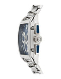 Versace Dominus Chronograph Blue Dial Silver Steel Strap Watch For Men - VE6H00423