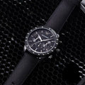 Emporio Armani Mario Chronograph Quartz Black Dial Black Nylon Strap Watch For Men - AR11453