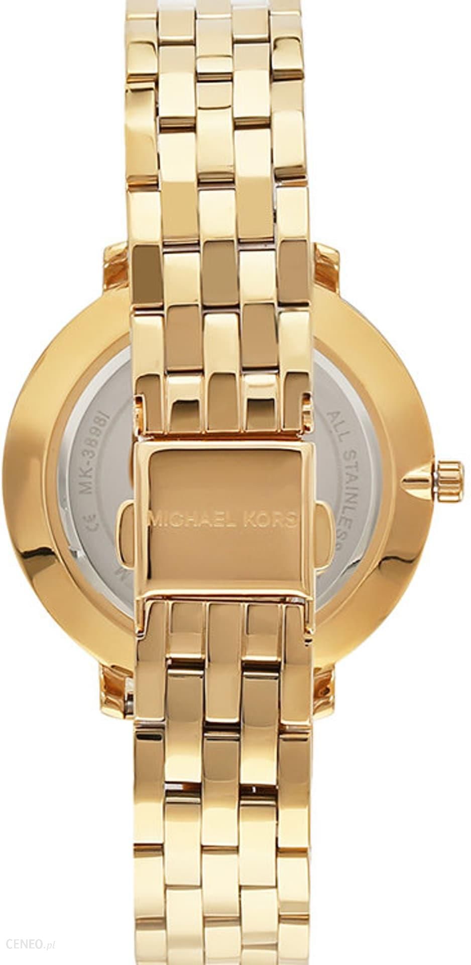 Michael Kors Pyper Quartz Gold Dial Gold Steel Strap Watch For Women - MK3898