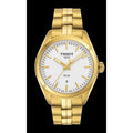 Tissot T Classic PR 100 Lady White Dial Gold Steel Strap Watch for Women - T101.210.33.031.00