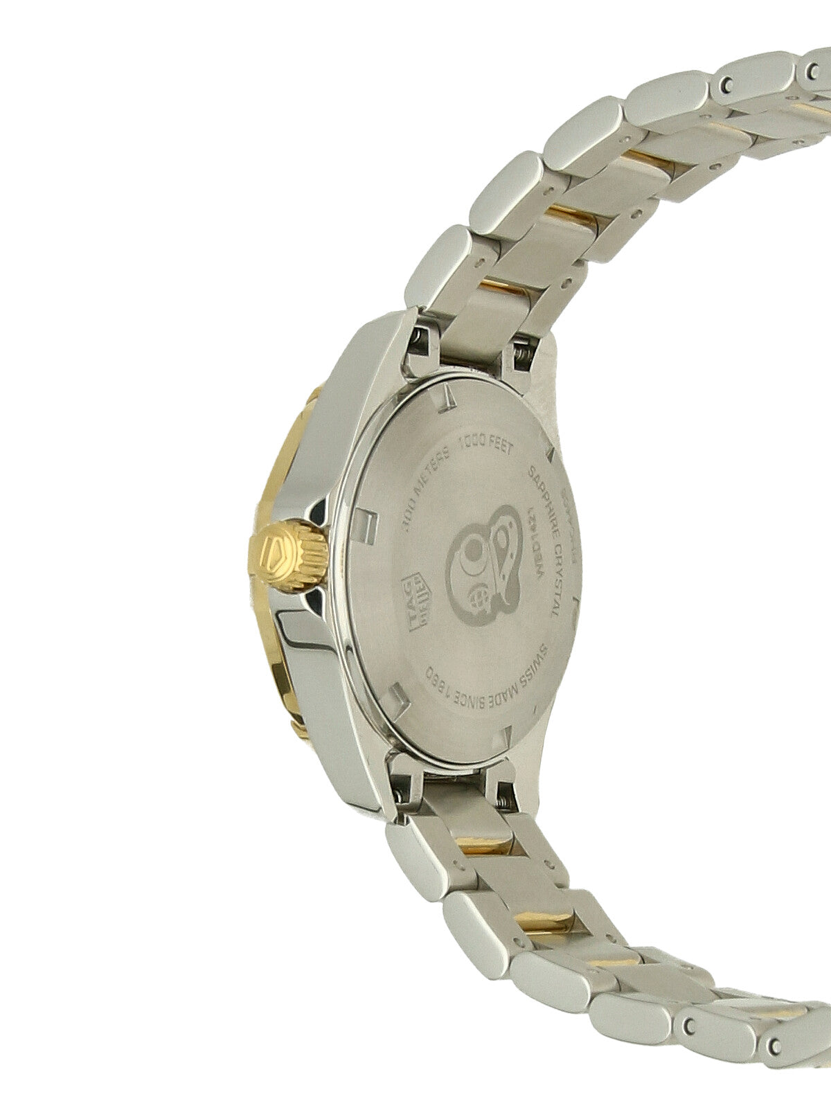 Tag Heuer Aquaracer Diamonds Mother of Pearl Dial Two Tone Steel Strap Watch for Women - WBD1421.BB0321