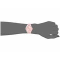 Michael Kors Slim Runway Pink Dial Pink Steel Strap Watch For Women - MK4456