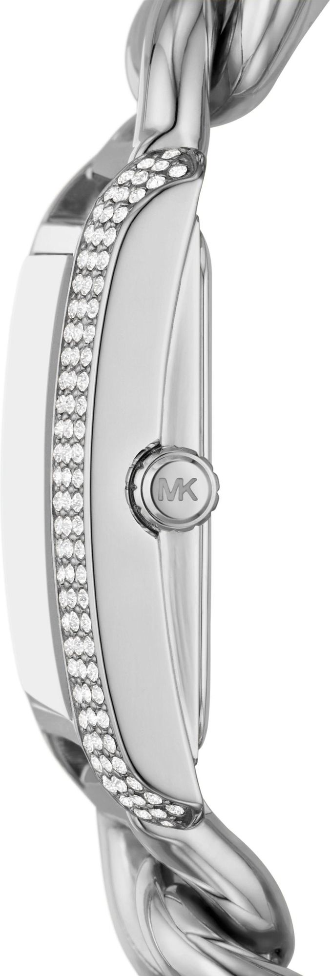 Michael Kors Emery Three Hand White Dial Silver Steel Strap Watch For Women - MK7438