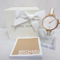 Michael Kors Jaryn Analog White Dial Two Tone Steel Strap Watch For Women - MK4342