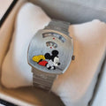 Gucci Grip x Disney Quartz Silver Dial Silver Steel Strap Unisex Watch - YA157419