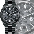 Citizen Tsuyosa Camouflage Black Dial Black Steel Strap Watch For Men - NJ0155-87E