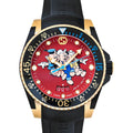 Gucci Dive Quartz Red Dial Black Rubber Strap Watch For Men - YA136325