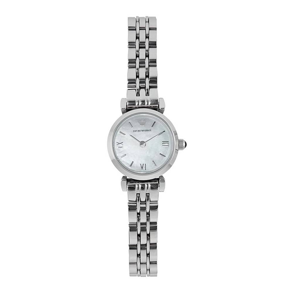 Emporio Armani Gianni White Dial Silver Steel Strap Watch For Women - AR1763