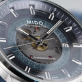 Mido Commander Automatic Gradient Black Dial Silver Steel Strap Watch For Men - M021.407.11.411.00