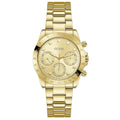 Guess Eclipse Gold Dial Gold Steel Strap Watch for Women - GW0314L2