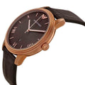 Emporio Armani Classic Quartz Brown Dial Brown Leather Strap Watch For Men - AR1613