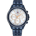 Tommy Hilfiger Ari Quartz Diamonds White Dial Blue Steel Strap Watch for Women - 1782003