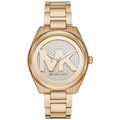 Michael Kors Janelle Quartz Gold Dial Gold Steel Strap Watch For Women - MK7088