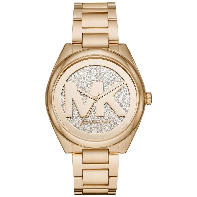 Michael Kors Janelle Quartz Gold Dial Gold Steel Strap Watch For Women - MK7088