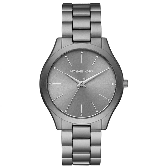 Michael Kors Slim Runway Quartz Grey Dial Grey Steel Strap Watch For Women - MK4506