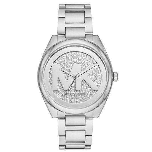 Michael Kors Janelle Quartz Silver Dial Silver Steel Strap Watch For Women - MK7311