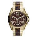 Michael Kors Bradshaw Quartz Brown Dial Two Tone Steel Strap Watch For Women - MK5696