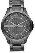 Armani Exchange Hampton Chronograph Grey Dial Grey Steel Strap Watch For Men - AX2135