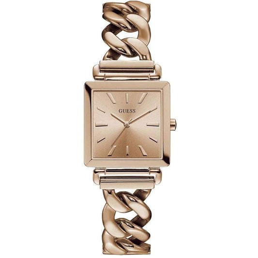 Guess Vanity Rose Gold Dial Rose Gold Steel Strap Watch for Women - W1029L3