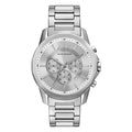 Armani Exchange Outerbanks Chronograph Silver Dial Silver Steel Strap Watch For Men - AX7141