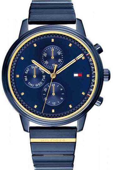 Tommy Hilfiger Blake Blue Dial Blue Steel Strap Watch for Women - 1781893