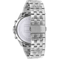 Tommy Hilfiger West Quartz Black Dial Silver Steel Strap Watch For Men - 1791707