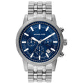 Michael Kors Hutton Chronograph Blue Dial Blue Steel Strap Watch For Men - MK8952