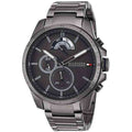 Tommy Hilfiger Decker Quartz Black Dial Black Steel Strap Watch for Men - 1791347