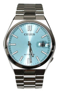 Citizen Tsuyosa Automatic Turquoise Dial Silver Steel Strap Watch For Men - NJ0151-88M