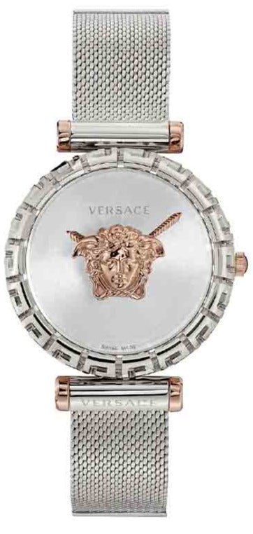 Versace Palazzo Empire Silver Dial Silver Mesh Bracelet Watch for Women - VEDV00419