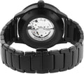 Emporio Armani Meccanico Automatic Black Dial Black Steel Strap Watch For Men - AR60054