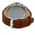 Tommy Hilfiger Decker Blue Dial Brown Leather Strap Watch for Men - 1791561