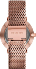 Michael Kors Pyper Analog Black Dial Rose Gold Mesh Strap Watch For Women - MK4566