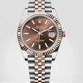 Rolex Datejust 41 Oyster Chocolate Dial Two Tone Oystersteel & Everose Gold Jubilee Bracelet Watch for Men - M126331-0002