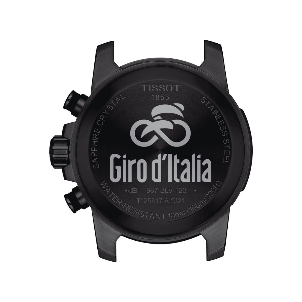 Tissot Supersport Chrono Giro D'Italia Black Dial Black Nylon Strap Watch for Men - T125.617.37.051.00