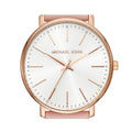 Michael Kors Pyper Quartz White Dial Pink Leather Strap Watch For Women - MK2741