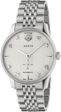 Gucci G Timeless Automatic Silver Dial Silver Steel Strap Watch for Men - YA126354