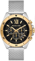 Michael Kors Brecken Quartz Black Dial Silver Mesh Strap Watch For Men - MK8961