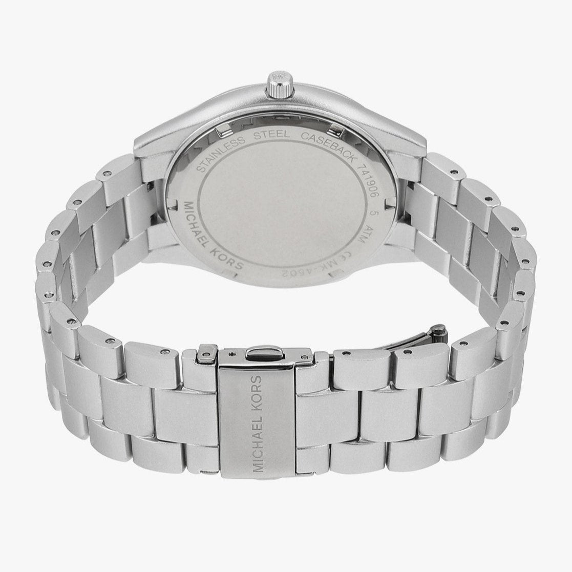 Michael Kors Slim Runway Silver Dial Silver Steel Strap Watch For Women - MK4502