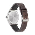 Versace Greca Time Quartz Blue Dial Brown Leather Strap Watch For Men - VE3K00122